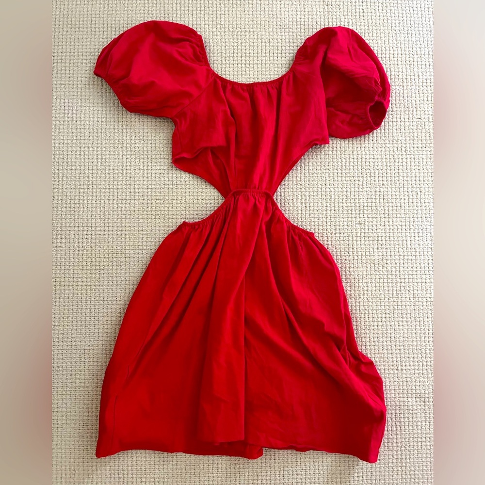 Red Cut Out Dress
